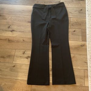 NWT! High wasted, bootcut black tie pants. Never worn!
